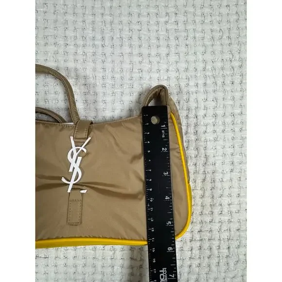 YSL Saint Laurent Women’s Le 5 À 7 Nylon Shoulder Bag Crossbody Made In Italy - Picture 15 of 16